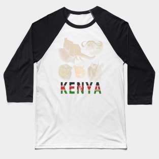 Kenya Big Five Africa Safari Baseball T-Shirt